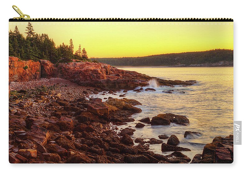 Acadia National Park Zip Pouch featuring the photograph Acadia 2819 by Greg Hartford