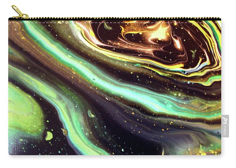 Alternative Realities Zip Pouch featuring the painting Ascension GV2 by Diane Goble