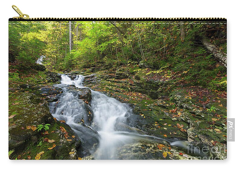 America Zip Pouch featuring the photograph Beaver Brook Cascades - Kinsman Notch, New Hampshire #1 by Erin Paul Donovan