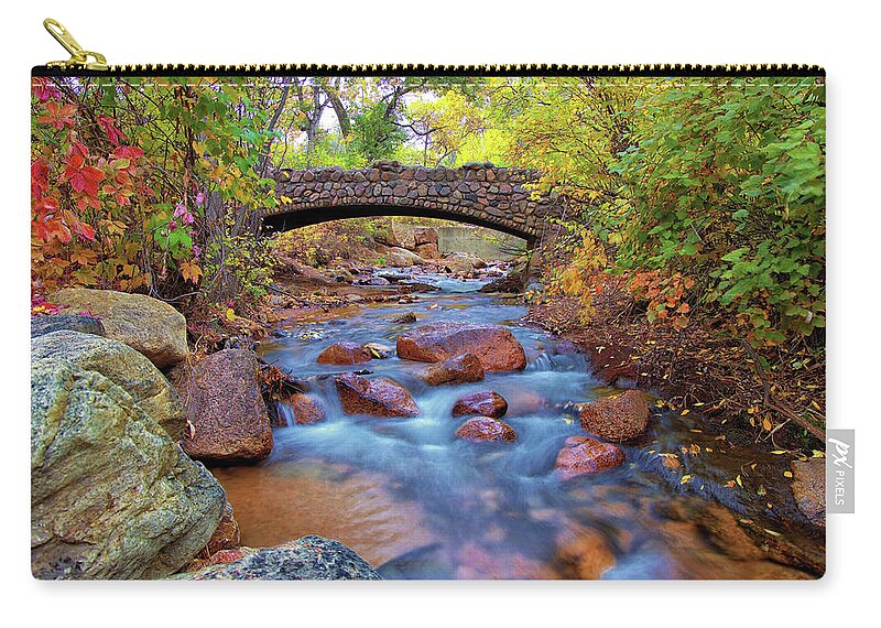 Colorado Zip Pouch featuring the photograph Colorado Fall Colors #1 by Bob Falcone