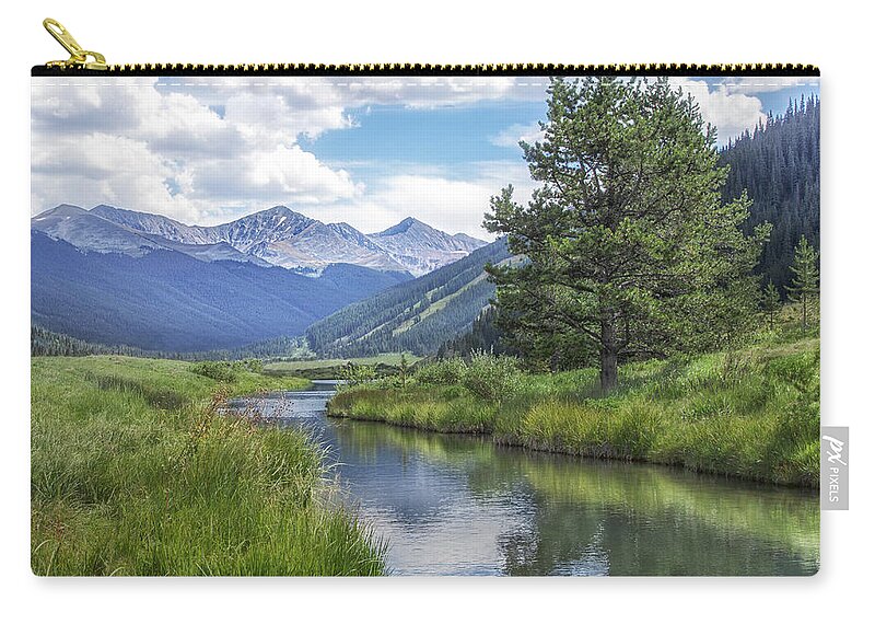 Vail Zip Pouch featuring the photograph Colorado Landscape #1 by James Woody