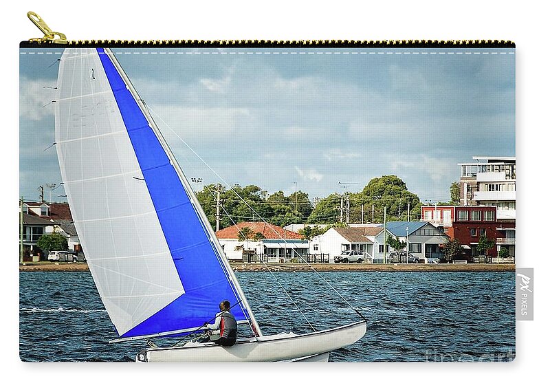 Csne9 Zip Pouch featuring the photograph Combined High School Sailing Championships #2 by Geoff Childs