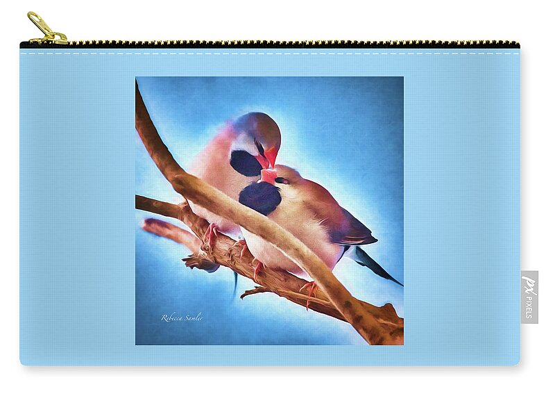 Comfort Zip Pouch featuring the photograph A Shoulder to Lean On by Rebecca Samler