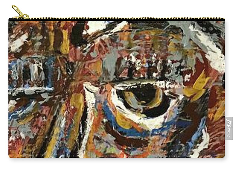 Abstract  Zip Pouch featuring the painting April #2 2020 by Gustavo Ramirez