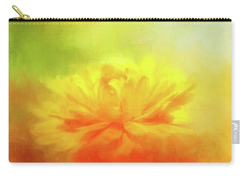 Photography Zip Pouch featuring the digital art Daisy Dreaming by Terry Davis