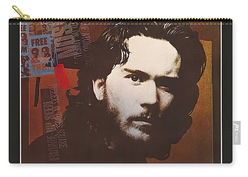 Daniel Zip Pouch featuring the mixed media ''Daniel'', 1983, movie poster by Stars on Art