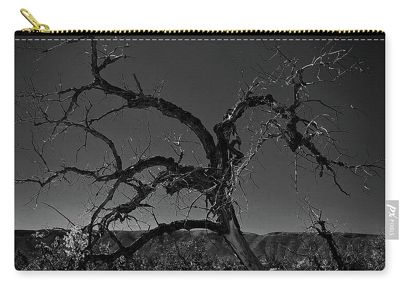 Tree Zip Pouch featuring the photograph Desert Floor by George Taylor