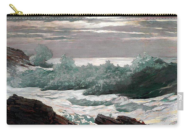 Winslow Homer Carry-all Pouch featuring the painting Early Morning After a Storm at Sea by Winslow Homer