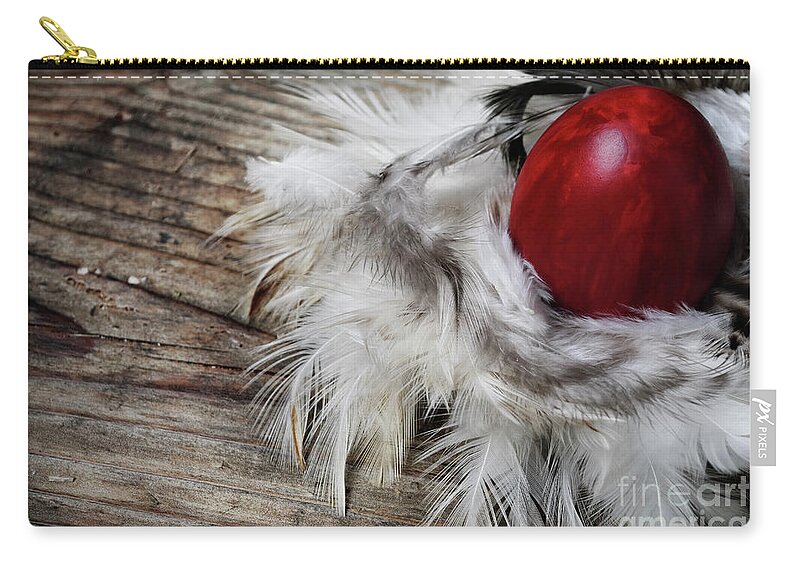 Easter Zip Pouch featuring the photograph Easter Egg #1 by Jelena Jovanovic