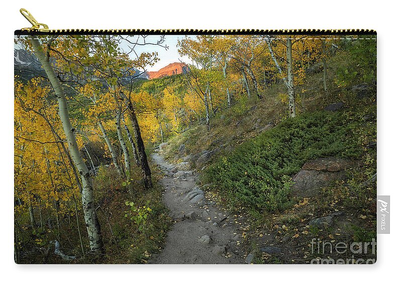 Rocky Mountain National Park Zip Pouch featuring the photograph Fall Morning in Rocky Mountain national Park #1 by Ronda Kimbrow