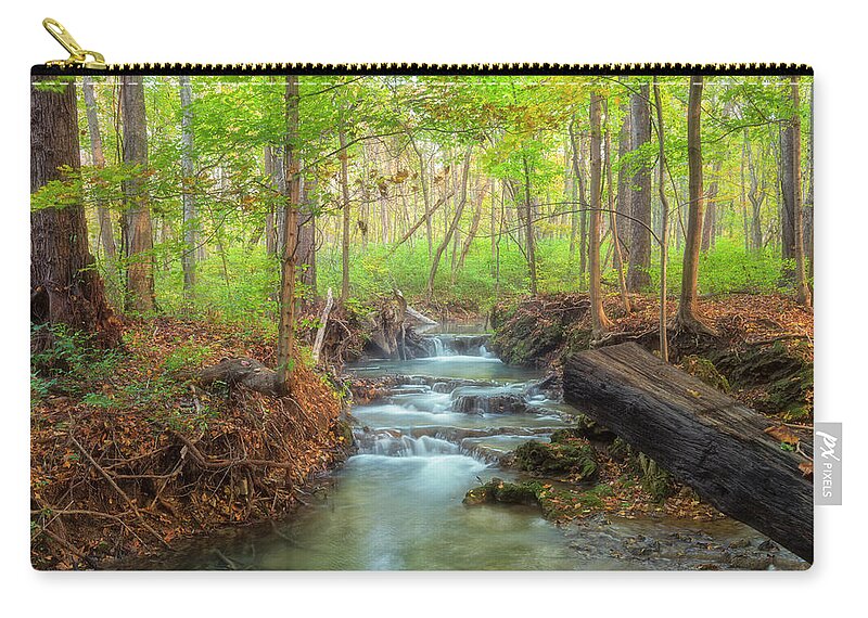 Flow Zip Pouch featuring the photograph Flow #1 by Russell Pugh