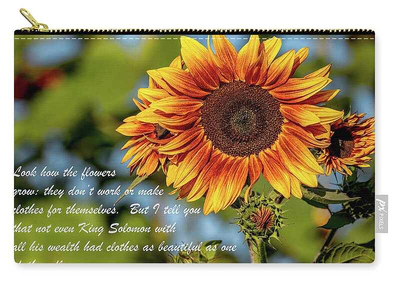  Zip Pouch featuring the photograph Flower Inspiration #1 by Marcy Wielfaert