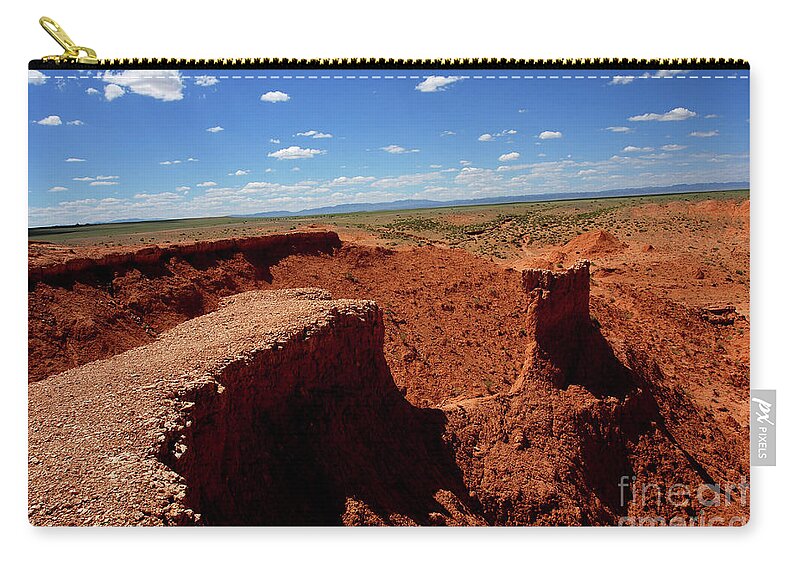 Gobi Desert Carry-all Pouch featuring the photograph Gobi desert by Elbegzaya Lkhagvasuren