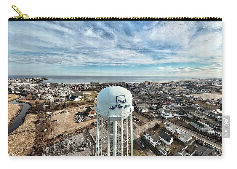  Zip Pouch featuring the photograph Hampton Beach #1 by John Gisis