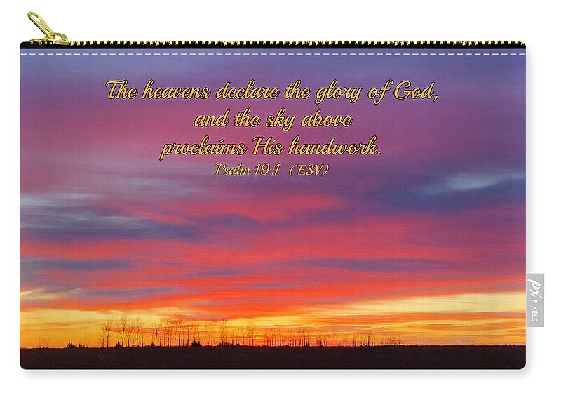 His Handiwork Zip Pouch featuring the photograph His Handiwork #1 by Kathy M Krause