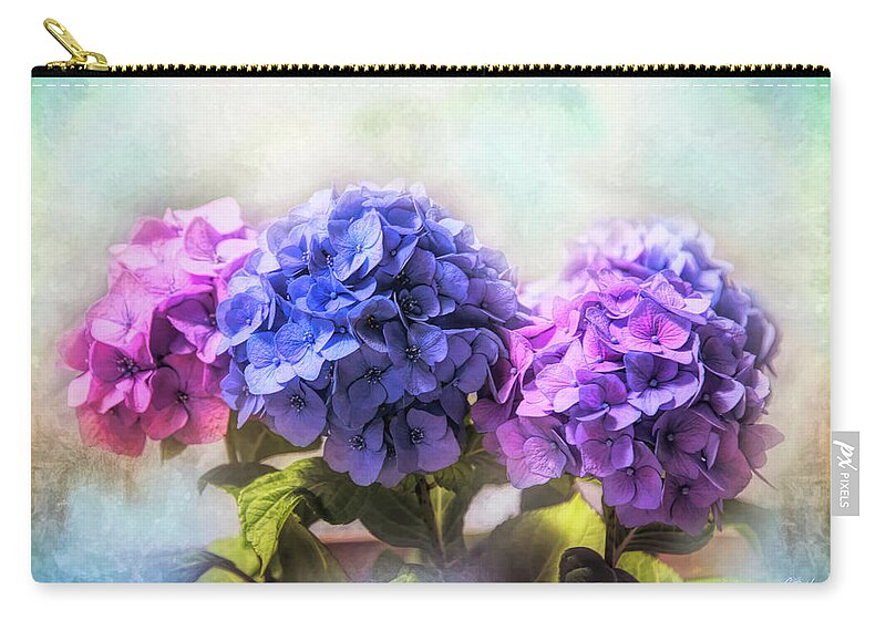 Flowers Zip Pouch featuring the photograph Hydrangeas #1 by Diana Haronis