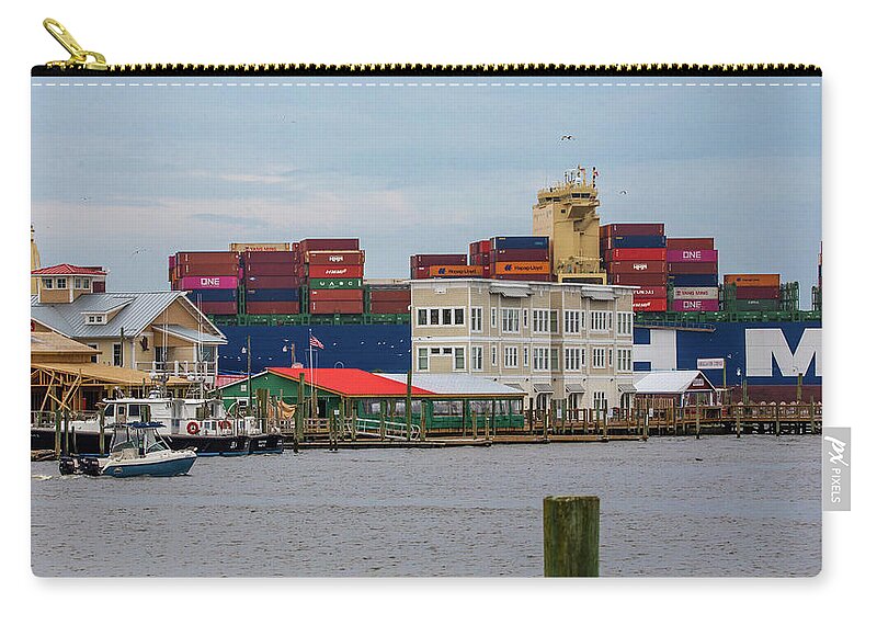 Southport Zip Pouch featuring the photograph Hyundai Hope Comes to Southport #1 by Nick Noble