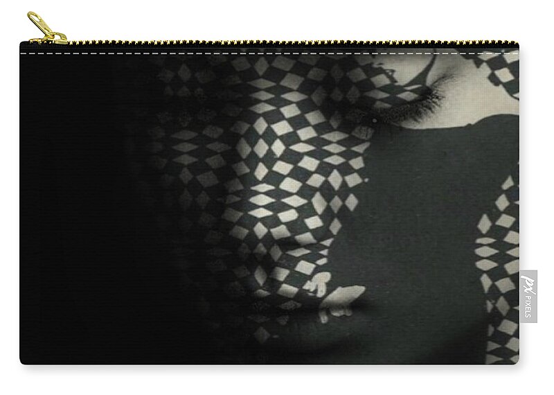 Woman Zip Pouch featuring the digital art I Can't Stop Loving You . by Paul Lovering