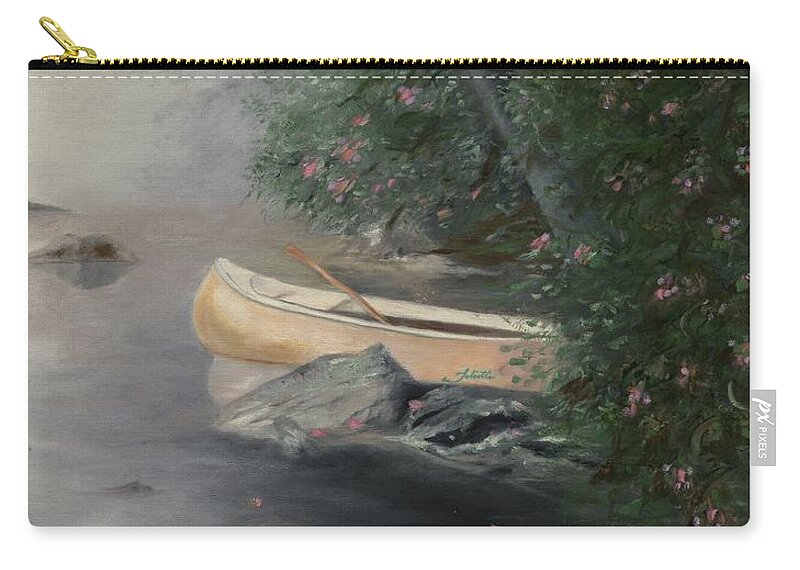 Canoe Carry-all Pouch featuring the painting Lazy Afternoon by Juliette Becker