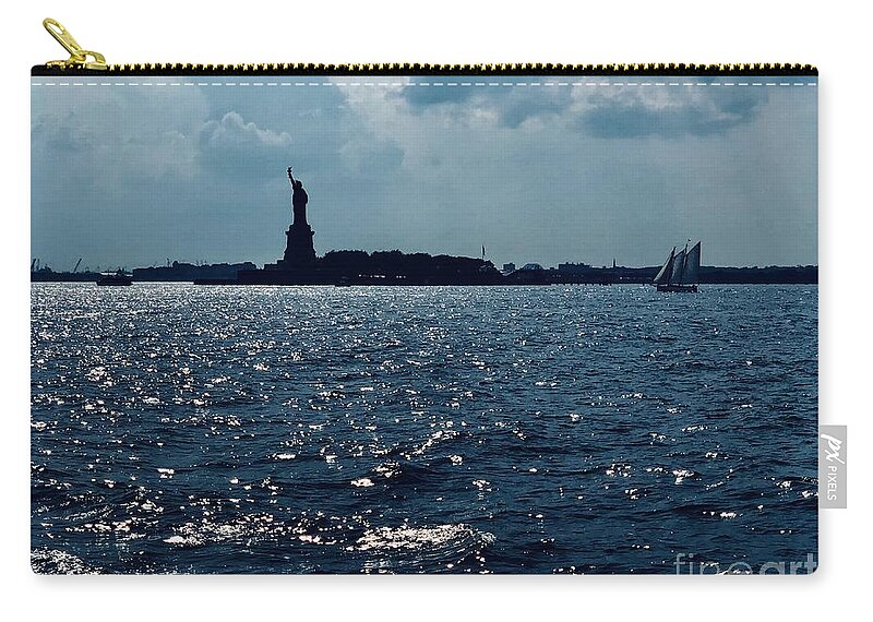  Zip Pouch featuring the photograph Liberty by Dennis Richardson