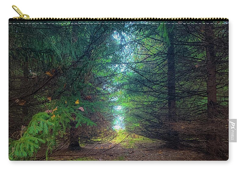 Fall Zip Pouch featuring the photograph Light at the End #2 by Lora J Wilson