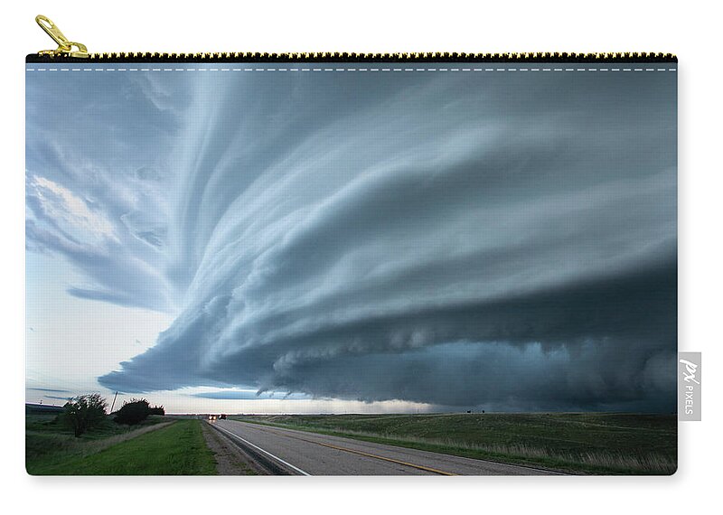 Mesocyclone Carry-all Pouch featuring the photograph Mesocyclone by Wesley Aston