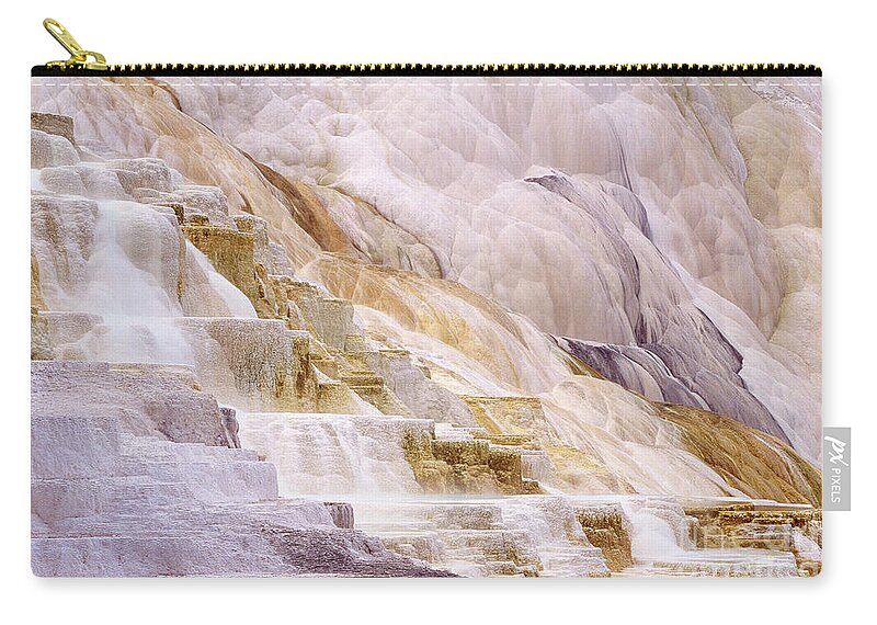 Dave Welling Carry-all Pouch featuring the photograph Minerva Springs Yellowstone National Park Wyoming by Dave Welling