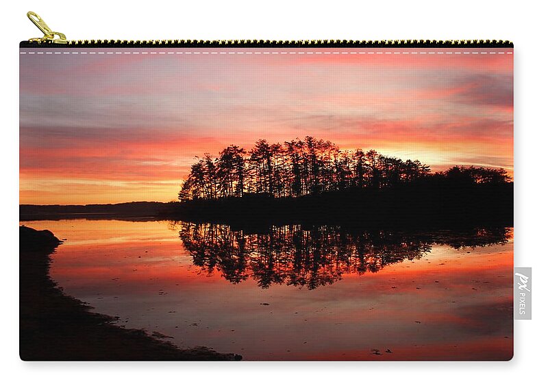 Mohawk Island Zip Pouch featuring the photograph Mohawk Island #1 by Charlene Reinauer