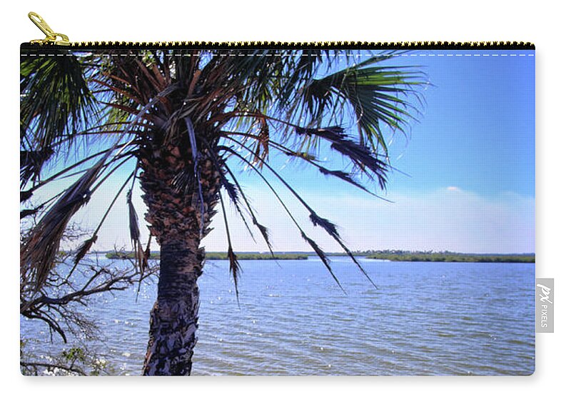 Lagoon Zip Pouch featuring the photograph Mosquito Lagoon #1 by George Taylor