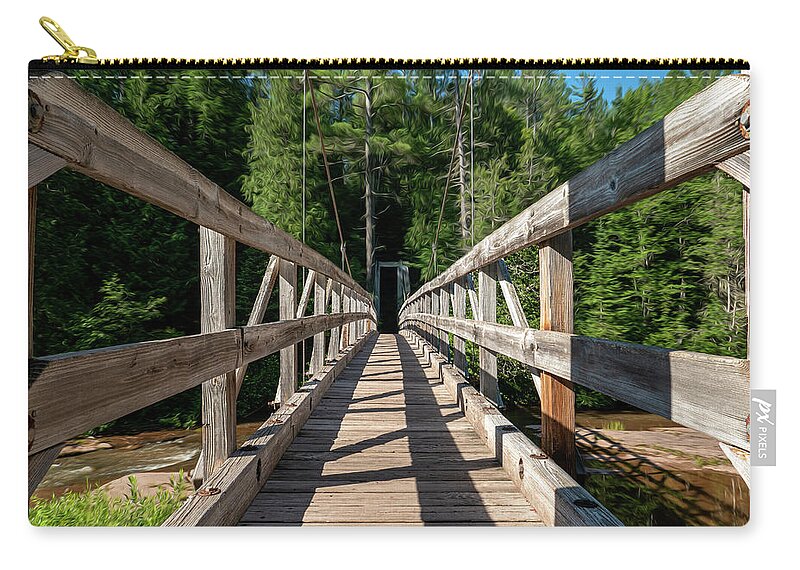 North Country National Scenic Trail Zip Pouch featuring the photograph North Country National Scenic Trail #1 by Sandra J's