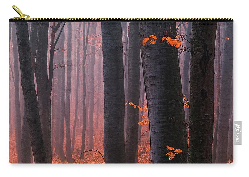 Mountain Carry-all Pouch featuring the photograph Orange Wood by Evgeni Dinev