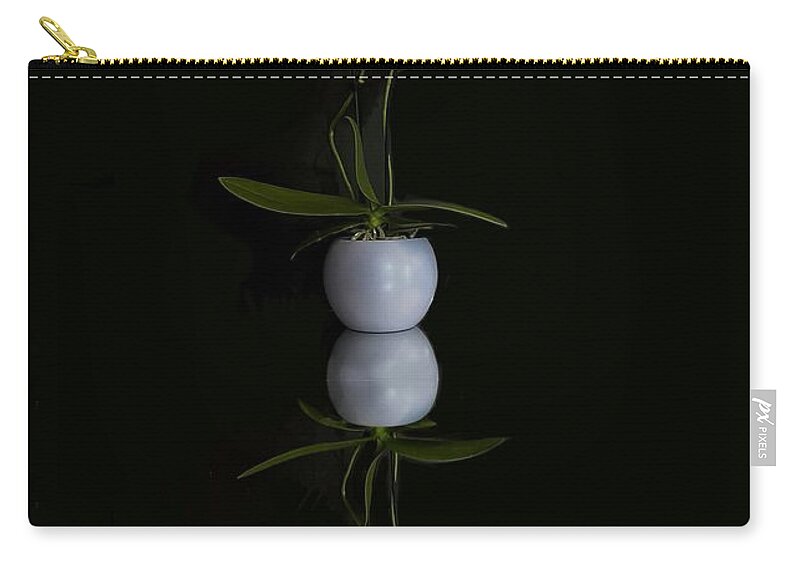 Orchid Zip Pouch featuring the photograph Orchid #1 by Diana Rajala