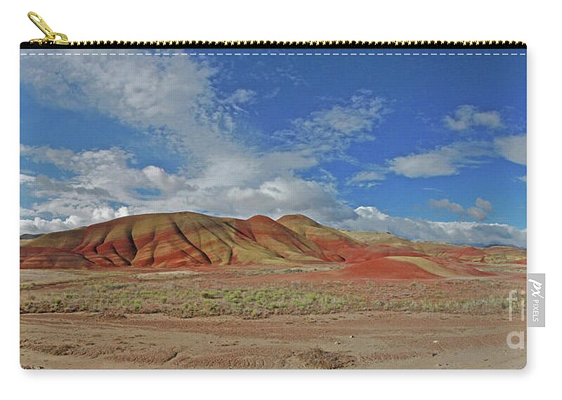 Painted Hills Zip Pouch featuring the photograph Painted Hills #1 by Gary Wing