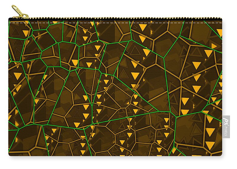 Abstract Carry-all Pouch featuring the digital art Pattern 11 by Marko Sabotin