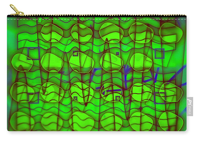 Abstract Carry-all Pouch featuring the digital art Pattern 25 by Marko Sabotin