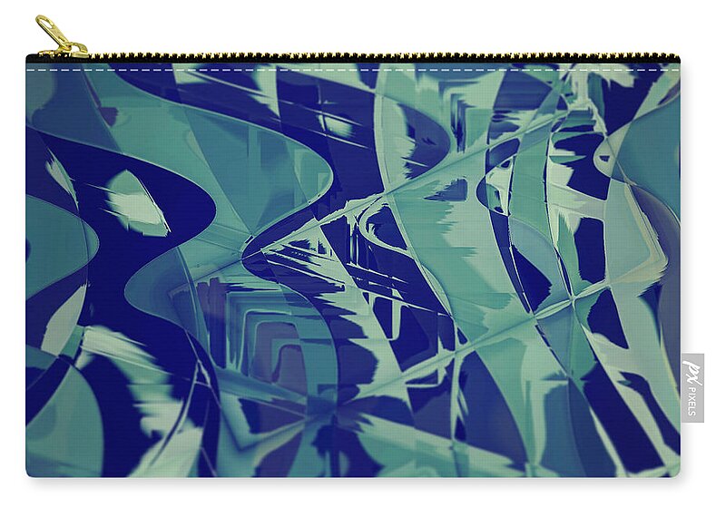Abstract Carry-all Pouch featuring the digital art Pattern 31 by Marko Sabotin