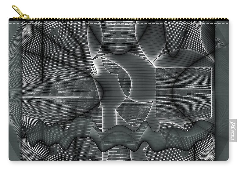 Abstract Carry-all Pouch featuring the digital art Pattern 34 by Marko Sabotin