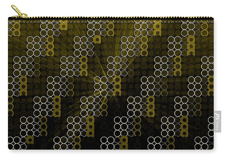 Abstract Carry-all Pouch featuring the digital art Pattern 40 by Marko Sabotin