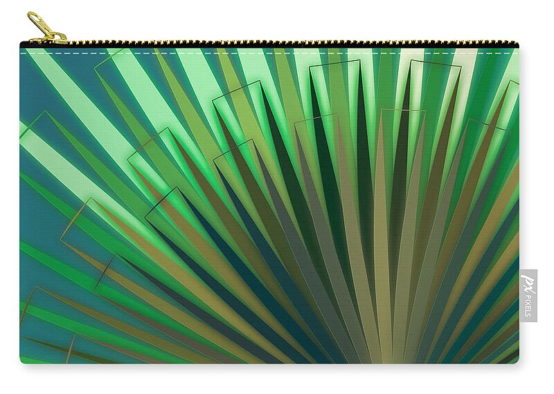 Abstract Zip Pouch featuring the digital art Pattern 41 #1 by Marko Sabotin