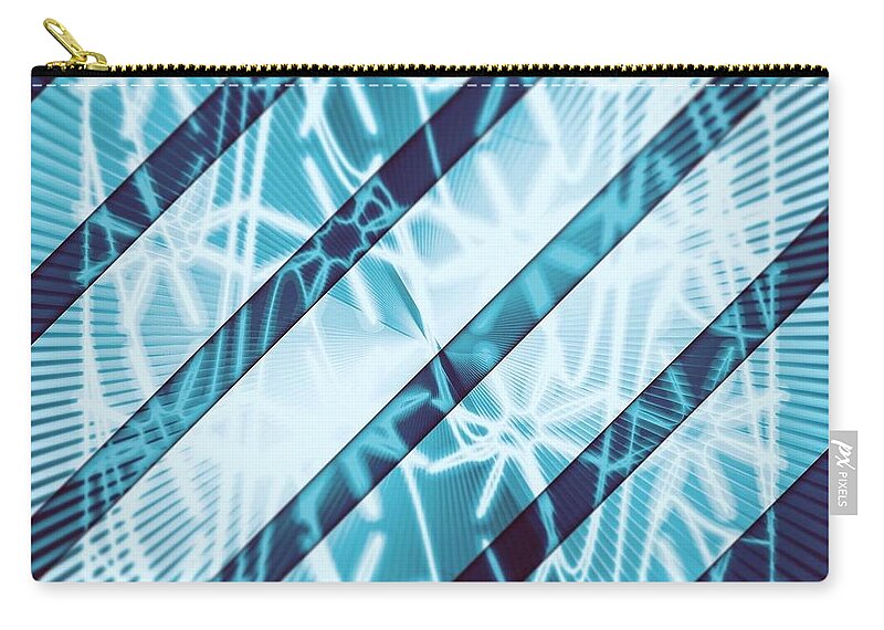 Abstract Carry-all Pouch featuring the digital art Pattern 46 by Marko Sabotin