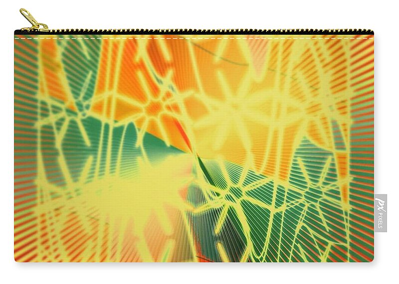 Abstract Carry-all Pouch featuring the digital art Pattern 50 by Marko Sabotin