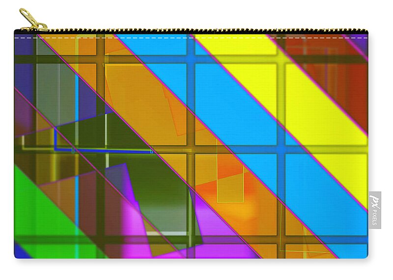 Abstract Carry-all Pouch featuring the digital art Pattern 51 by Marko Sabotin
