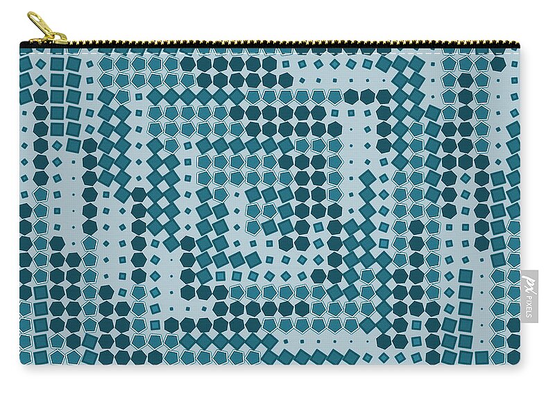 Abstract Zip Pouch featuring the digital art Pattern 9 #1 by Marko Sabotin