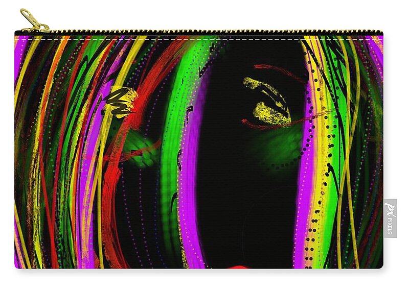 Aretha Franklin Carry-all Pouch featuring the digital art Respect by Susan Fielder