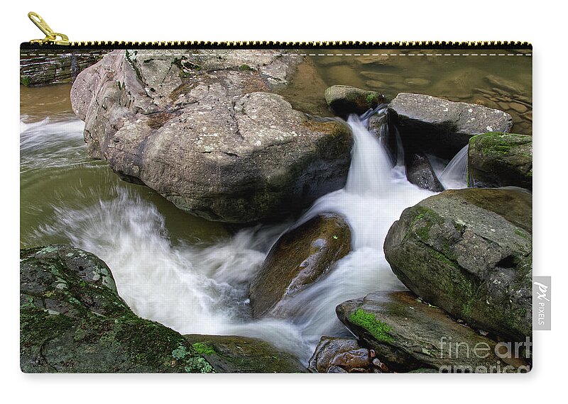 Cumberland Plateau Zip Pouch featuring the photograph Richland Creek 13 #1 by Phil Perkins