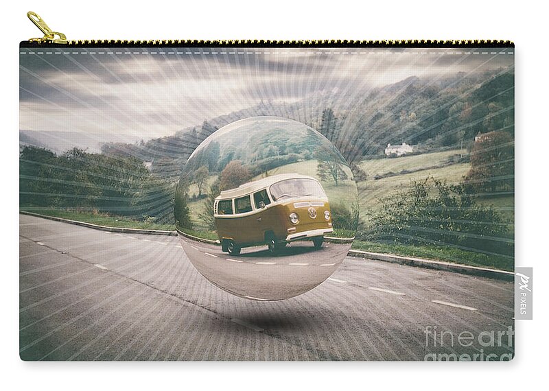 Road Trip Carry-all Pouch featuring the digital art Road Trip by Phil Perkins