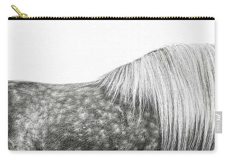 Photographs Zip Pouch featuring the photograph Silver Dapples - Horse Art #1 by Lisa Saint