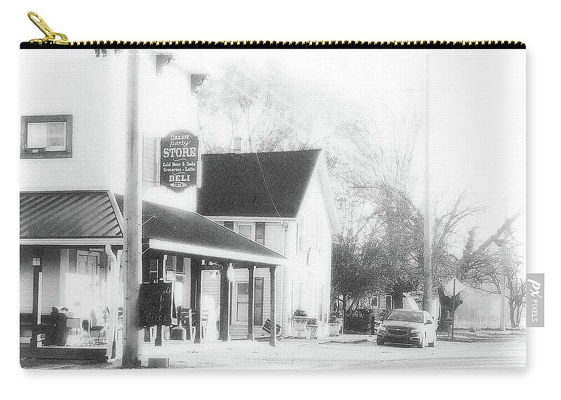 Kodachrome 64 Zip Pouch featuring the photograph Small Town Store Salem Michigan #2 by Lars Lentz
