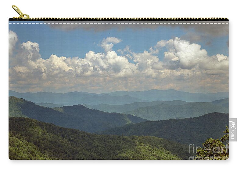 3606 Zip Pouch featuring the photograph Smoky Mountains #2 by FineArtRoyal Joshua Mimbs