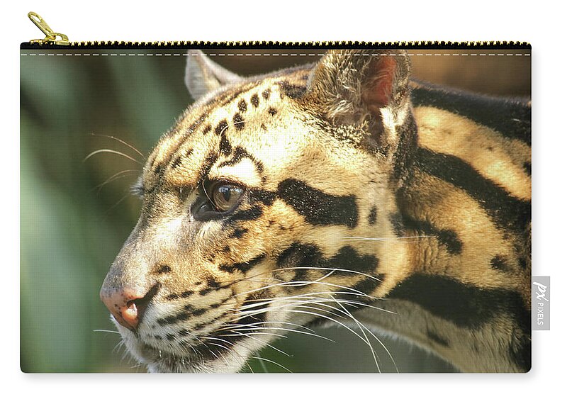 Wildlife Zip Pouch featuring the photograph spotted Snow Leopard #1 by Rick Redman